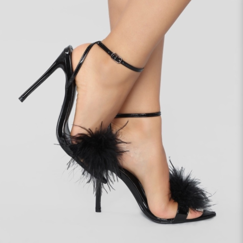 Fashion Nova Listen up now heeled sandal